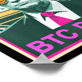 可愛いトランプBitcoin Btc Daddy Finance Audit Foomo My ポスター (角)