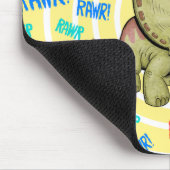 可愛いトリケラトップマウスパッド マウスパッド (コーナー)