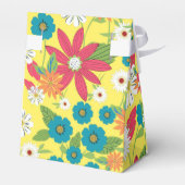 可愛いトレンディーガーリーソフトカラーのフローラルパターン フェイバーボックス (裏面サイド)