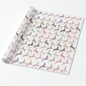 可愛いトレンディーガーリー鹿の模様 ラッピングペーパー (アンロールド)