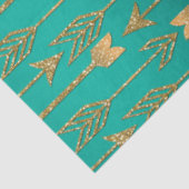 可愛いトレンディーフェイク金ゴールドグリッターの部族矢印 薄葉紙 (詳細)