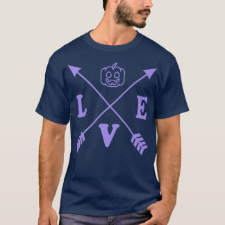 可愛いトレンディーミニマルスタイルハロウィンアローカンプ Tシャツ