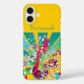 可愛いトレンディーモダンピンクスワローバード Case-Mate iPhoneケース (裏面)