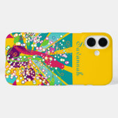 可愛いトレンディーモダンピンクスワローバード Case-Mate iPhoneケース (裏面 (横))