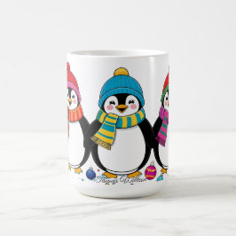 可愛いトレンディーモダンメおもしろいリークリスマス コーヒーマグカップ