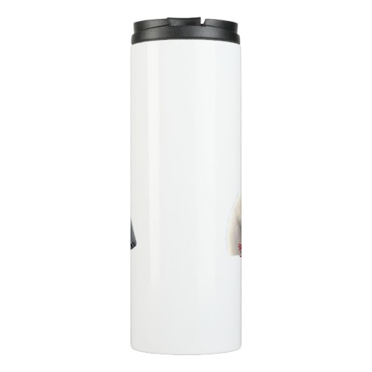 可愛いトレンディーモダンメおもしろいリークリスマス タンブラー (裏面)