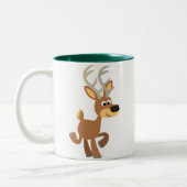 可愛いトロッティングカートディアマグ ツートーンマグカップ (左)