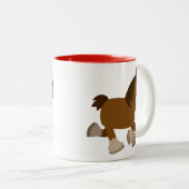 可愛いトロット漫画シャーホースマグ ツートーンマグカップ (正面右)