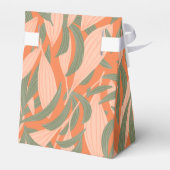 可愛いトロピカル葉ビーチタイル模様 フェイバーボックス (裏面サイド)