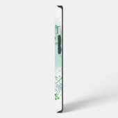 可愛いトンボと蝶の芸術 iPhoneケース (左側面)
