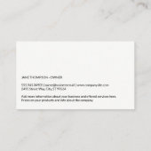 可愛いドギーとホームロゴ | ポーズ 名刺 (裏面)