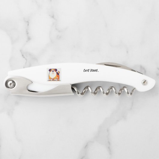 可愛いドギーボトルオープナー ソムリエナイフ (正面)