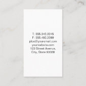 可愛いドギー座り 名刺 (裏面)