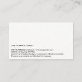 可愛いドギー座る |トリマー |トレーナー 名刺 (裏面)