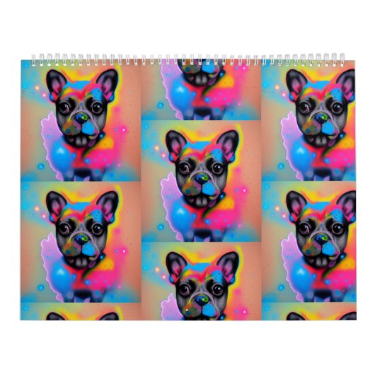 可愛いドギー顔2023 カレンダー (カバー)