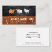 可愛いドギー | ペットグルーミングツール 名刺 (正面/裏面)