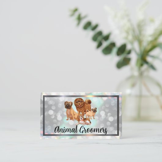 可愛いドギー |ボケ 名刺 (スタンド正面)