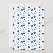 可愛いドッグウォーカーカスタムペットパピーフォトサンキュー カード (裏面)