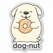 可愛いドッグナット防水 シール (正面)