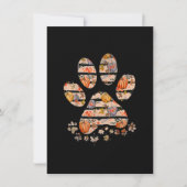 可愛いドッグポーカボチャ秋秋の感謝犬 招待状 (正面)