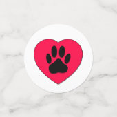 可愛いドッグポープリントスケッチ コンフェッティ (スモール正面)