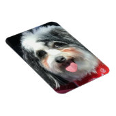 可愛いドッグマグネット、K-CeeレッドスカーフII マグネット (右側)