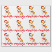 可愛いドッグマットラッピング紙 ラッピングペーパー (フラット)