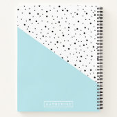 可愛いドットパターン ノートブック (裏面)
