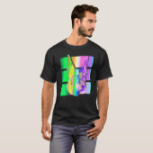 可愛いドバーマンドッグカラフル動物 Tシャツ (正面フル)