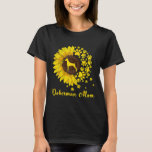 可愛いドバーマンママひまわり犬ママ Tシャツ<br><div class="desc">可愛いドバーマンママひまわり犬ママ</div>