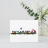 可愛いドラゴンが多い ポストカード (スタンド正面)