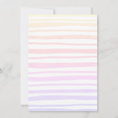 可愛いドラゴンの赤ちゃんシャワー誘い。 招待状 (裏面)