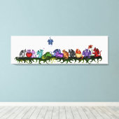 可愛いドラゴンキャンバスがたくさん キャンバスプリント (インサイチュ (ウッドフロア))