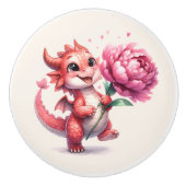 可愛いドラゴンファンタジー好き セラミックノブ (正面)