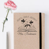 可愛いドラゴンライブラリフローラ成長あなたの心先生 セルフインキングスタンプ