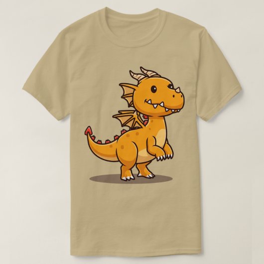 可愛いドラゴン漫画1 Tシャツ (デザイン正面)