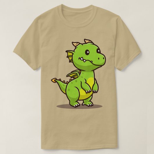 可愛いドラゴン漫画2 Tシャツ (デザイン正面)