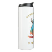 可愛いドラゴン頑固な取引おもしろい タンブラー (回転左)