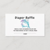 可愛いドルフィンガールベビーシャワービジネスカード 名刺 (正面)