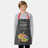 可愛いドロー絵を描はアートパターンの子供を作成 エプロン (着用した状態)