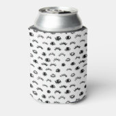 可愛いドードルまつ毛パターン 缶クーラー (缶裏面)