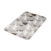 可愛いドードルウッドランドベアパターン バスマット (アングル)