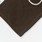 可愛いドードルウッドランドベアパターン フリースブランケット (角)