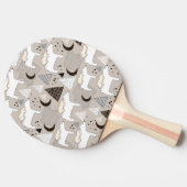 可愛いドードルウッドランドベアパターン 卓球ラケット (横)