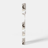 可愛いドードルウッドランドベアパターン iPhoneケース (右側面)