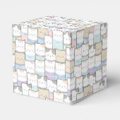 可愛いドードルキッテン顔柄 フェイバーボックス (裏面サイド)