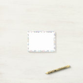 可愛いドードルキッテン顔柄 ポストイット (デスク上)