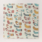 可愛いドードルソックス:スカンジナビアシンプル。 ジグソーパズル (横)