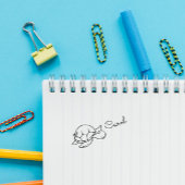 可愛いドードルタートルカスタムのパーソナライズ名 セルフインキングスタンプ