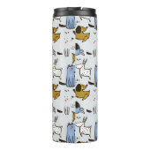 可愛いドードルドッグパターン タンブラー (裏面)